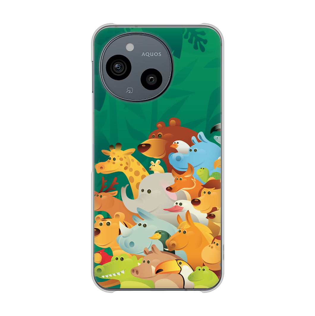 AQUOS sense9 SHG14 au 高画質仕上げ 背面印刷 ハードケース 【370 全員集合】