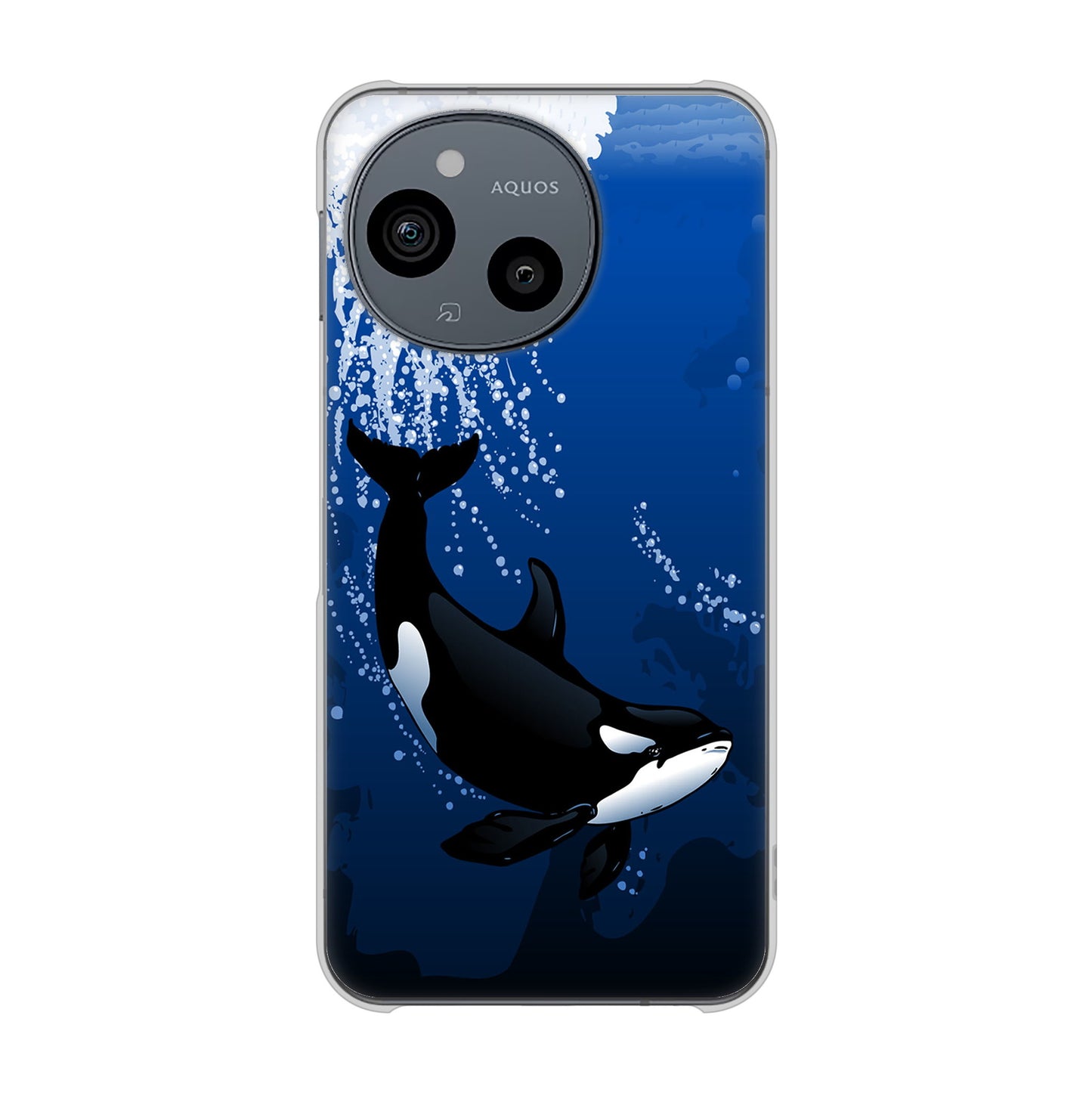 AQUOS sense9 SHG14 au 高画質仕上げ 背面印刷 ハードケース海の守り神