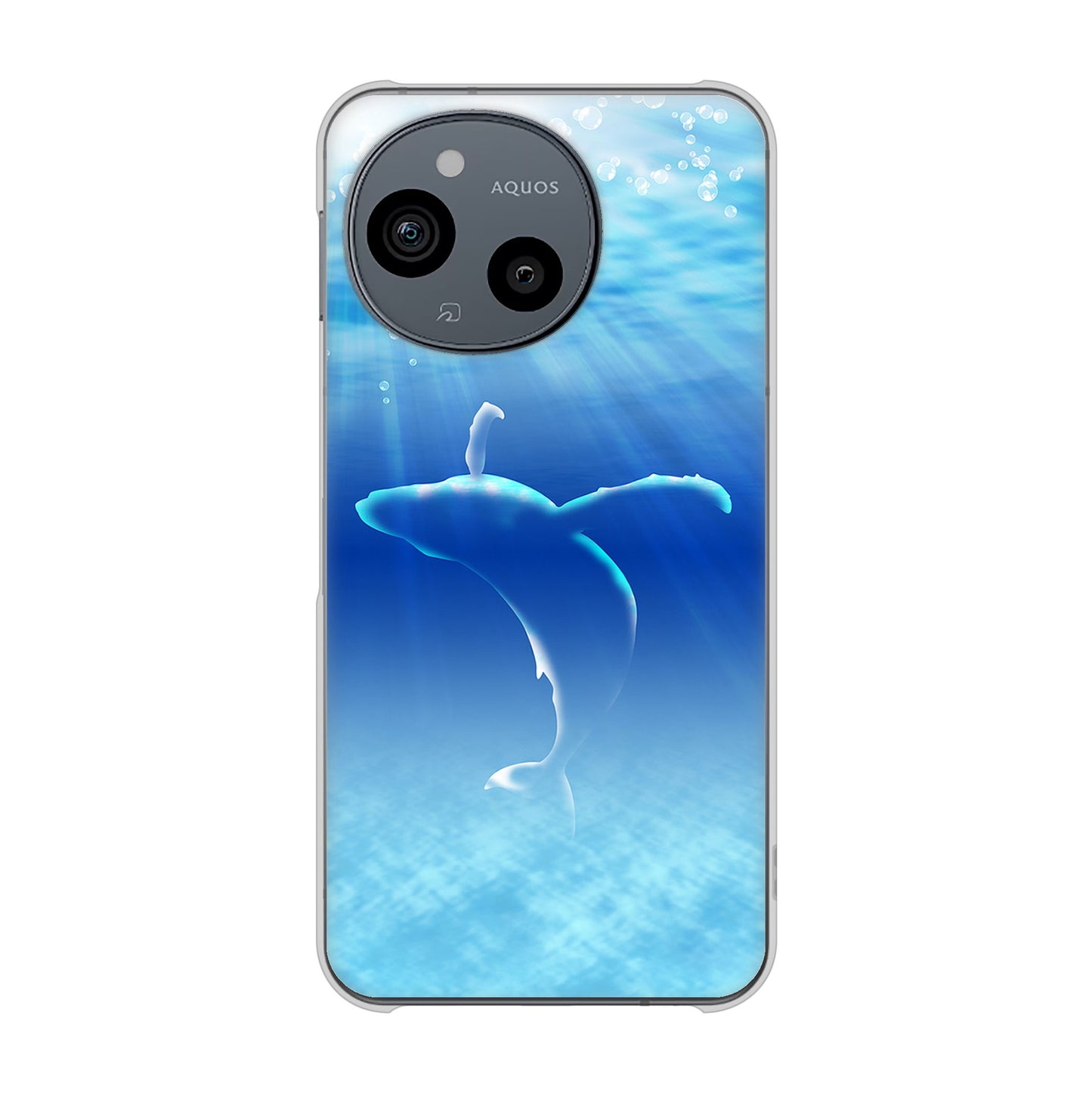 AQUOS sense9 SHG14 au 高画質仕上げ 背面印刷 ハードケース海の守り神