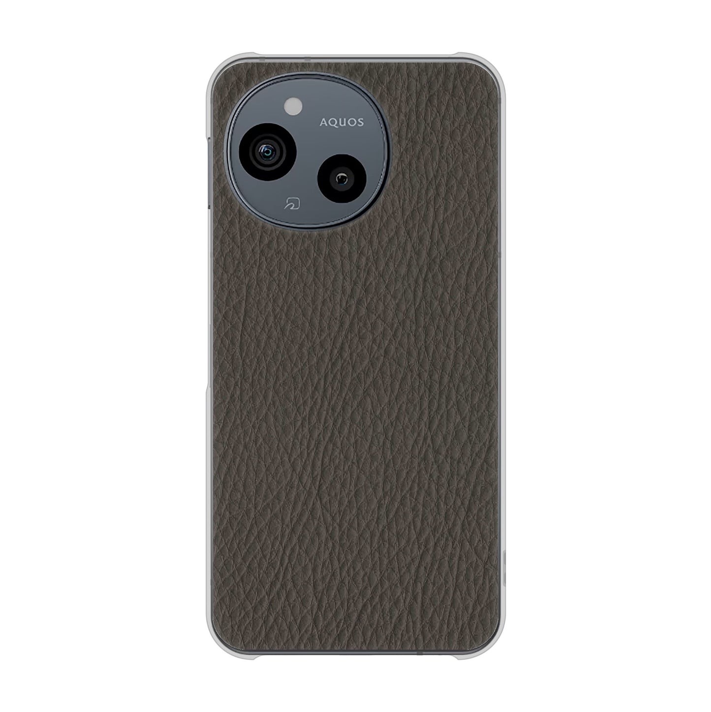 AQUOS sense9 SHG14 au 高画質仕上げ 背面印刷 ハードケースレザー風