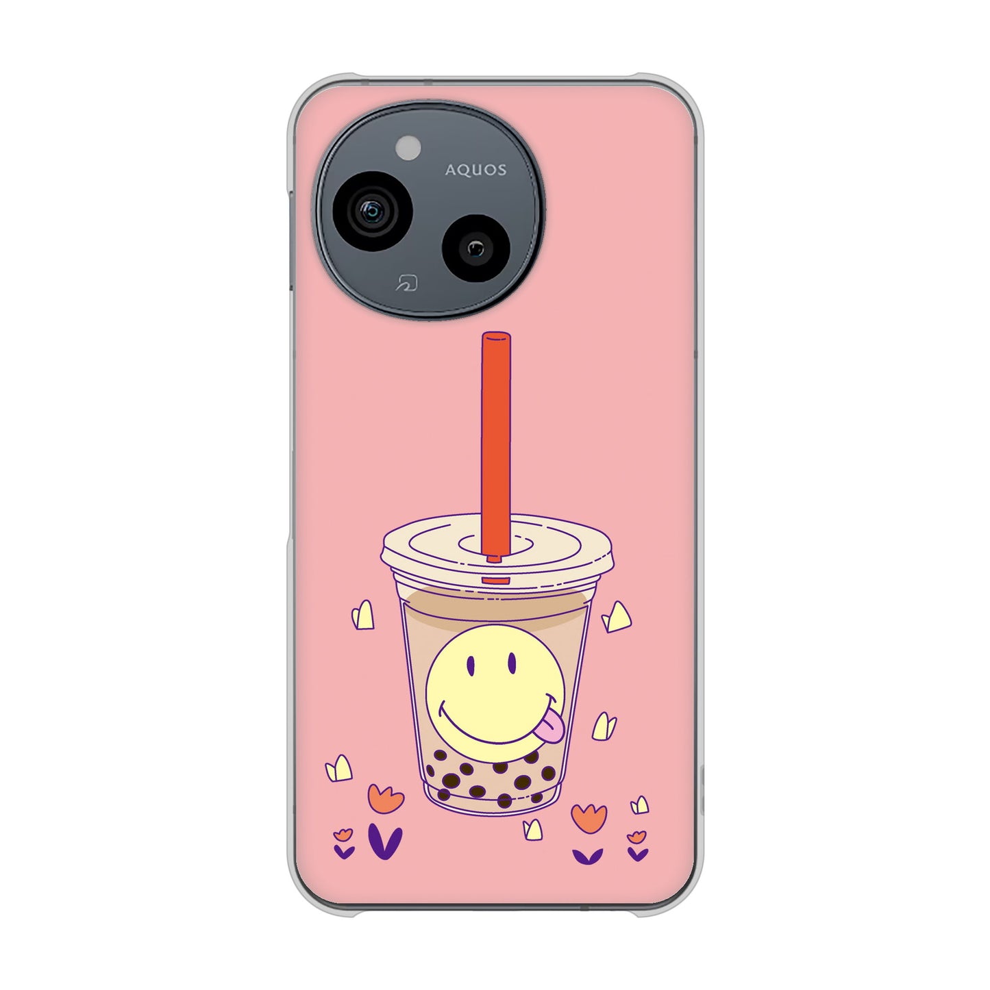 AQUOS sense9 SHG14 au 高画質仕上げ 背面印刷 ハードケーススイーツイラスト