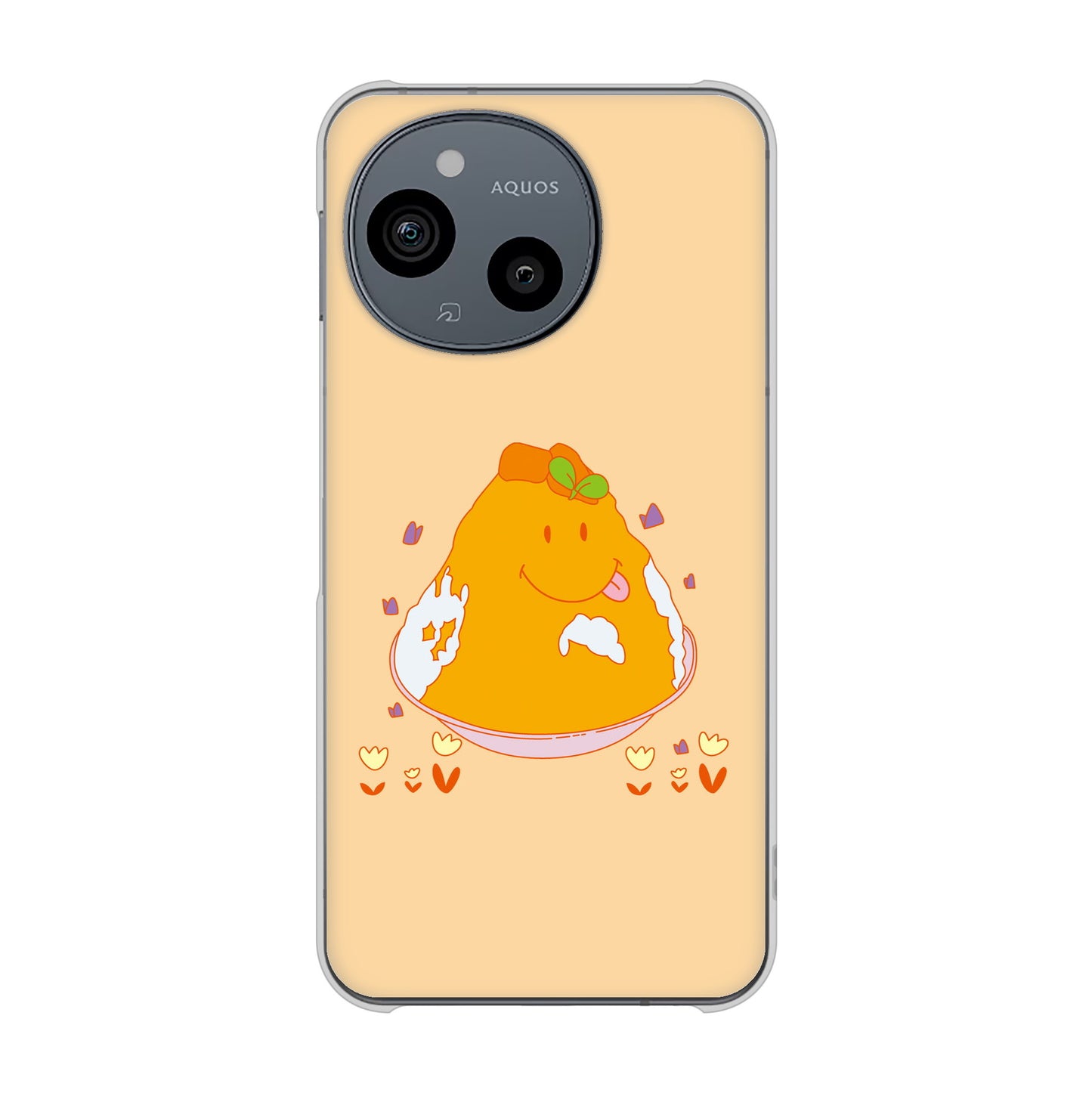 AQUOS sense9 SHG14 au 高画質仕上げ 背面印刷 ハードケーススイーツイラスト