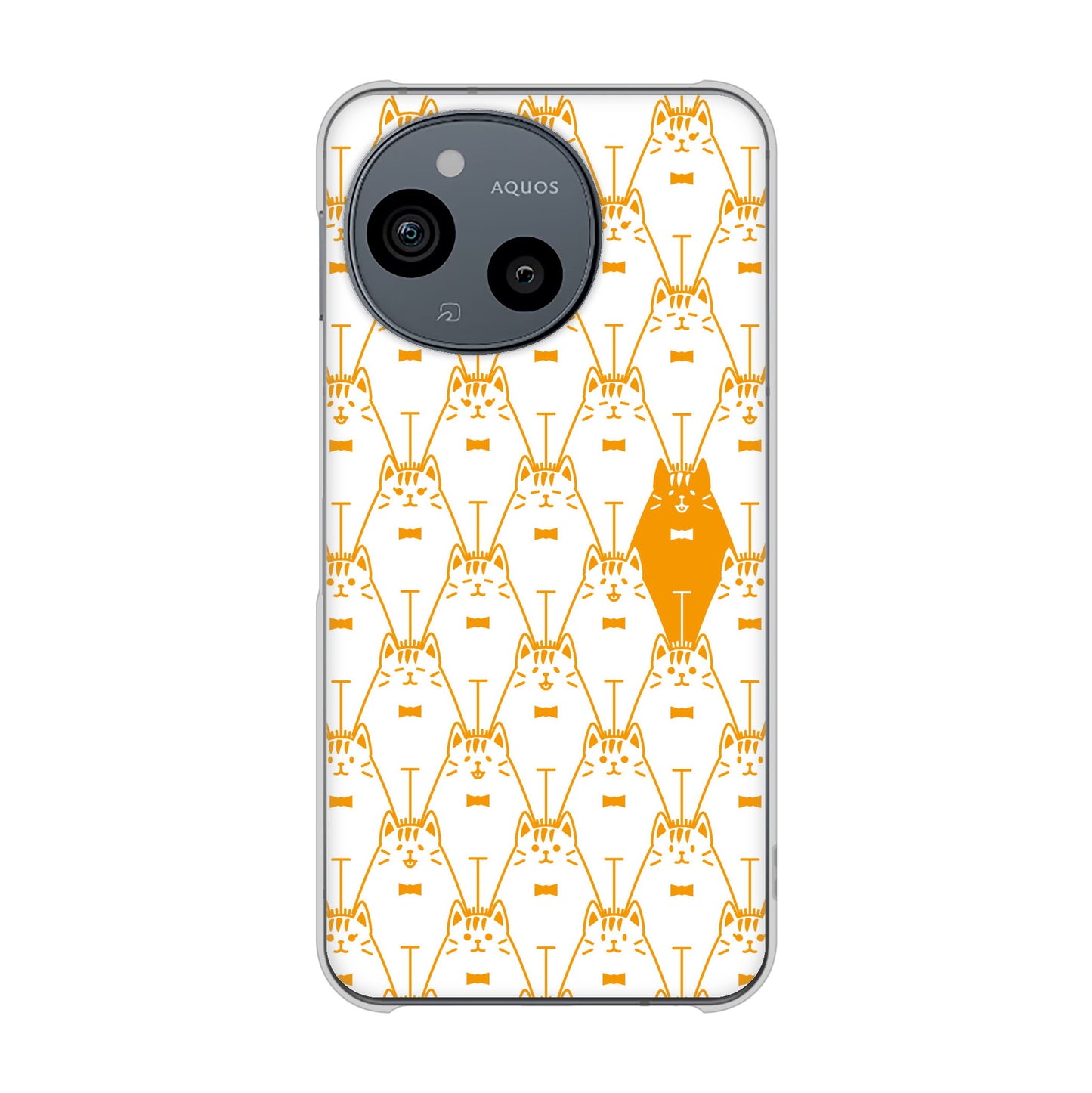 AQUOS sense9 SHG14 au 高画質仕上げ 背面印刷 ハードケースパターンアニマル