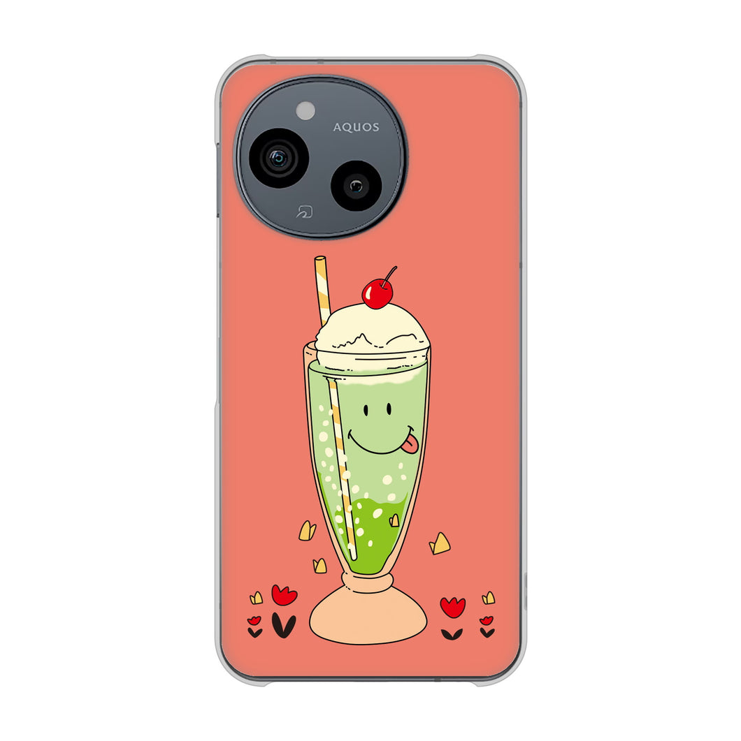 AQUOS sense10 SHG15 au 高画質仕上げ 背面印刷 ハードケーススイーツイラスト
