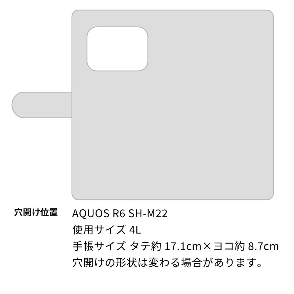 AQUOS R6 SH-M22 スマホショルダー 【 手帳型 Simple 名入れ 長さ調整可能ストラップ付き 】 耐衝撃