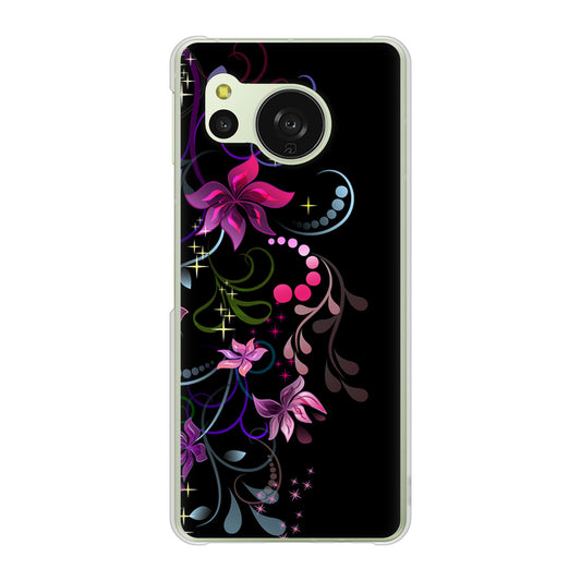 AQUOS sense8 SH-M26 高画質仕上げ 背面印刷 ハードケース 【263 闇に浮かぶ華】