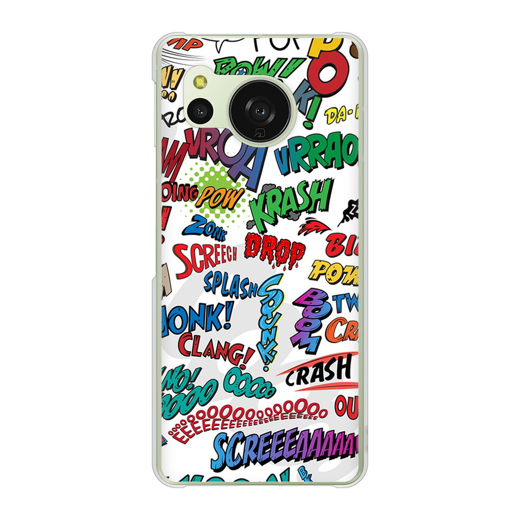 AQUOS sense8 SH-M26 高画質仕上げ 背面印刷 ハードケース 【271 アメリカン キャッチコピー】