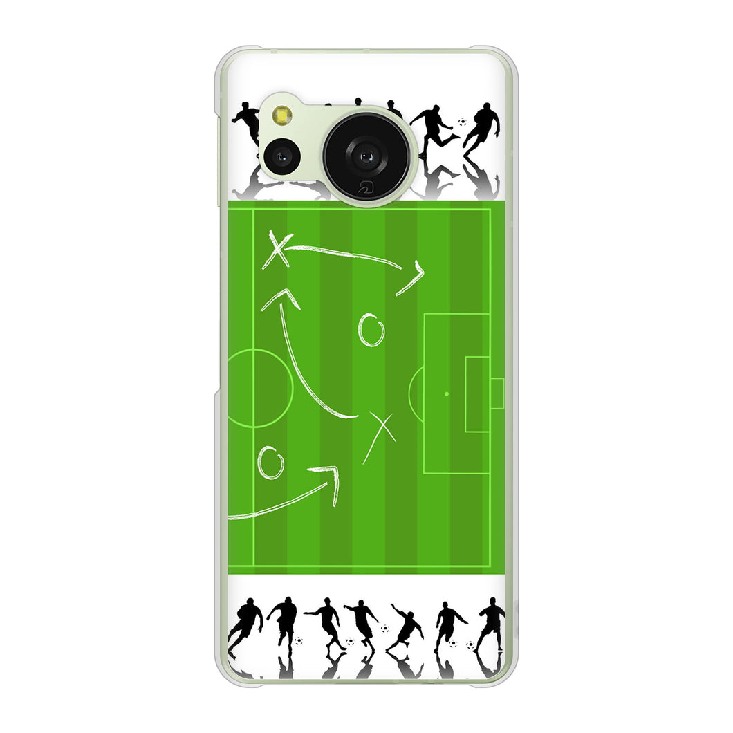 AQUOS sense8 SH-M26 高画質仕上げ 背面印刷 ハードケース 【304 サッカー戦略ボード】