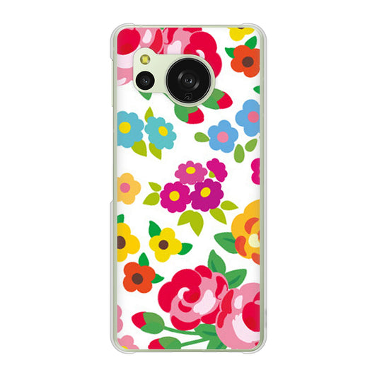 AQUOS sense8 SH-M26 高画質仕上げ 背面印刷 ハードケース 【776 5月のフラワーガーデン】