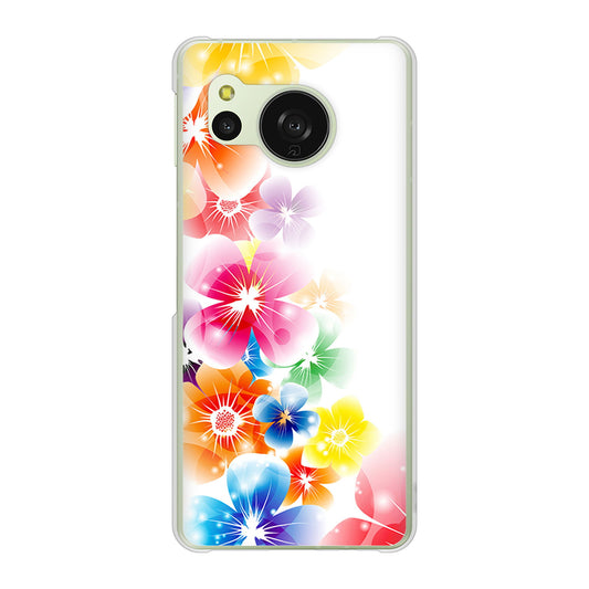 AQUOS sense8 SH-M26 高画質仕上げ 背面印刷 ハードケース 【1209 光と花】