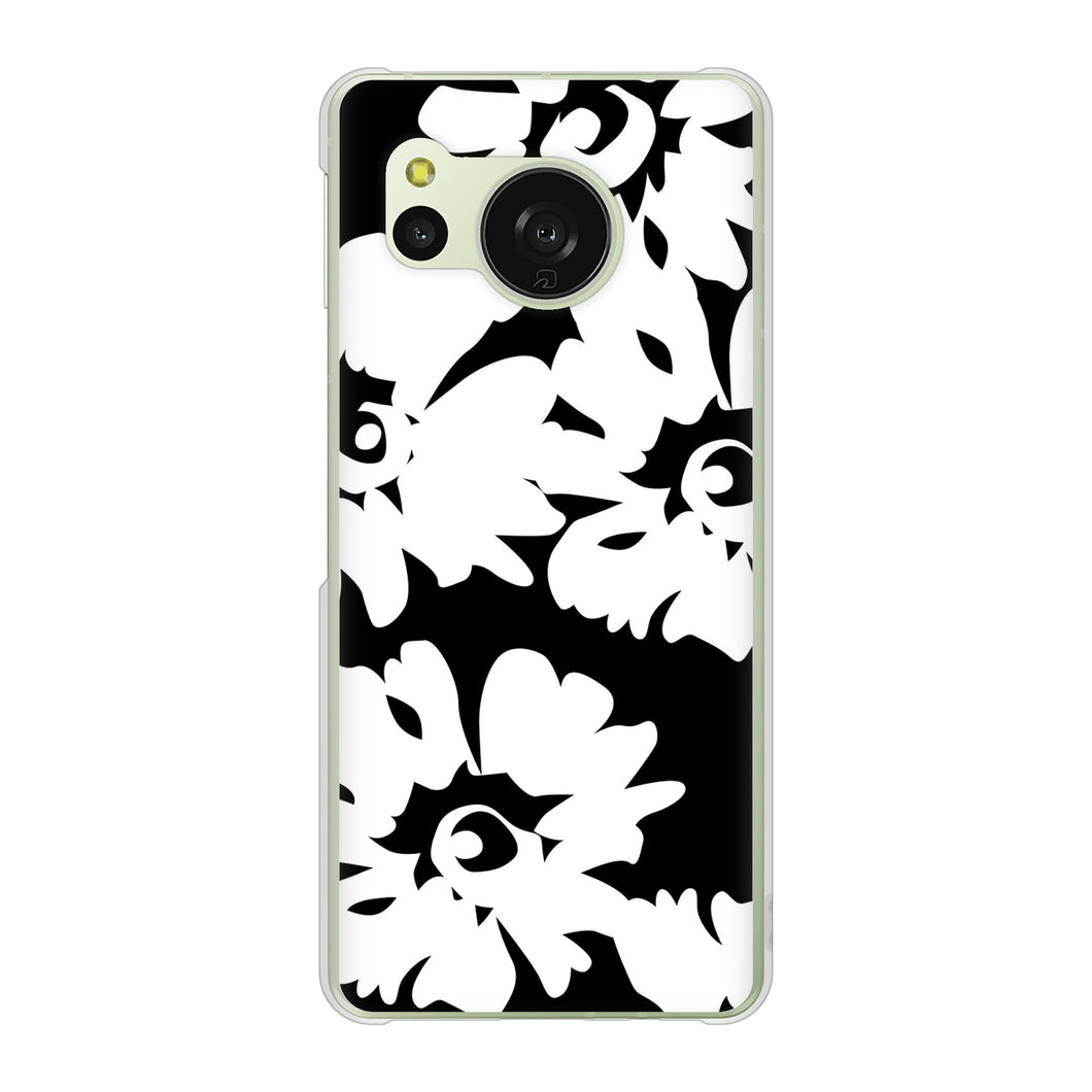 AQUOS sense8 SH-M26 高画質仕上げ 背面印刷 ハードケース 【1215 モダンフラワー】