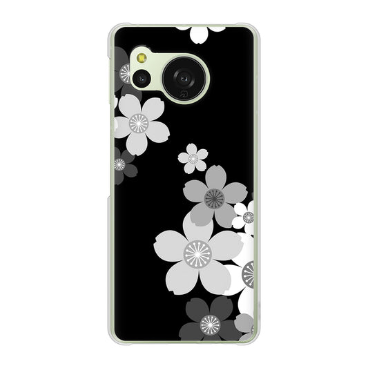 AQUOS sense8 SH-M26 高画質仕上げ 背面印刷 ハードケース 【1334 桜のフレーム】