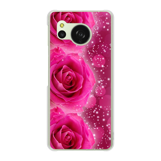 AQUOS sense8 SH-M26 高画質仕上げ 背面印刷 ハードケース 【VA815 3連のバラ】
