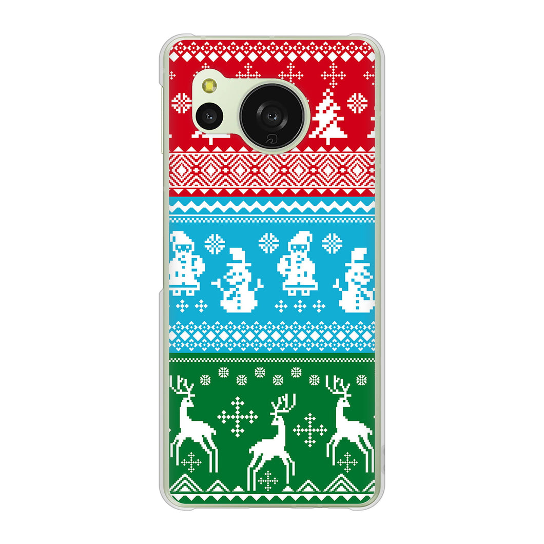 AQUOS sense8 SH-M26 高画質仕上げ 背面印刷 ハードケースクリスマス