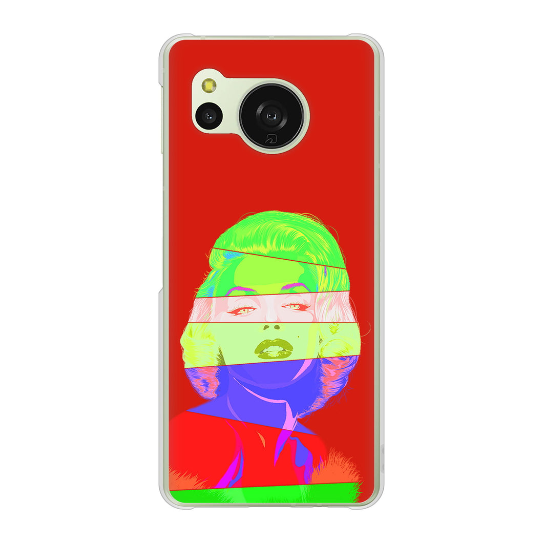 AQUOS sense8 SH-M26 高画質仕上げ 背面印刷 ハードケースマリリンモンローデザイン