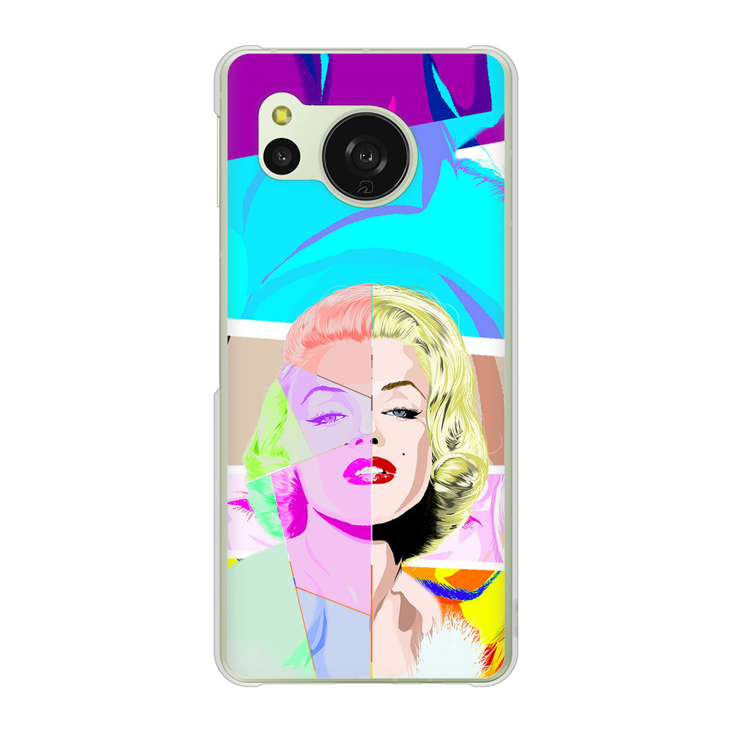 AQUOS sense8 SH-M26 高画質仕上げ 背面印刷 ハードケースマリリンモンローデザイン