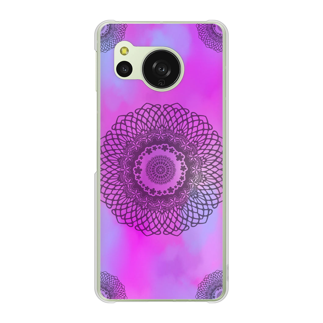 AQUOS sense8 SH-M26 高画質仕上げ 背面印刷 ハードケース 【YJ344 レース】