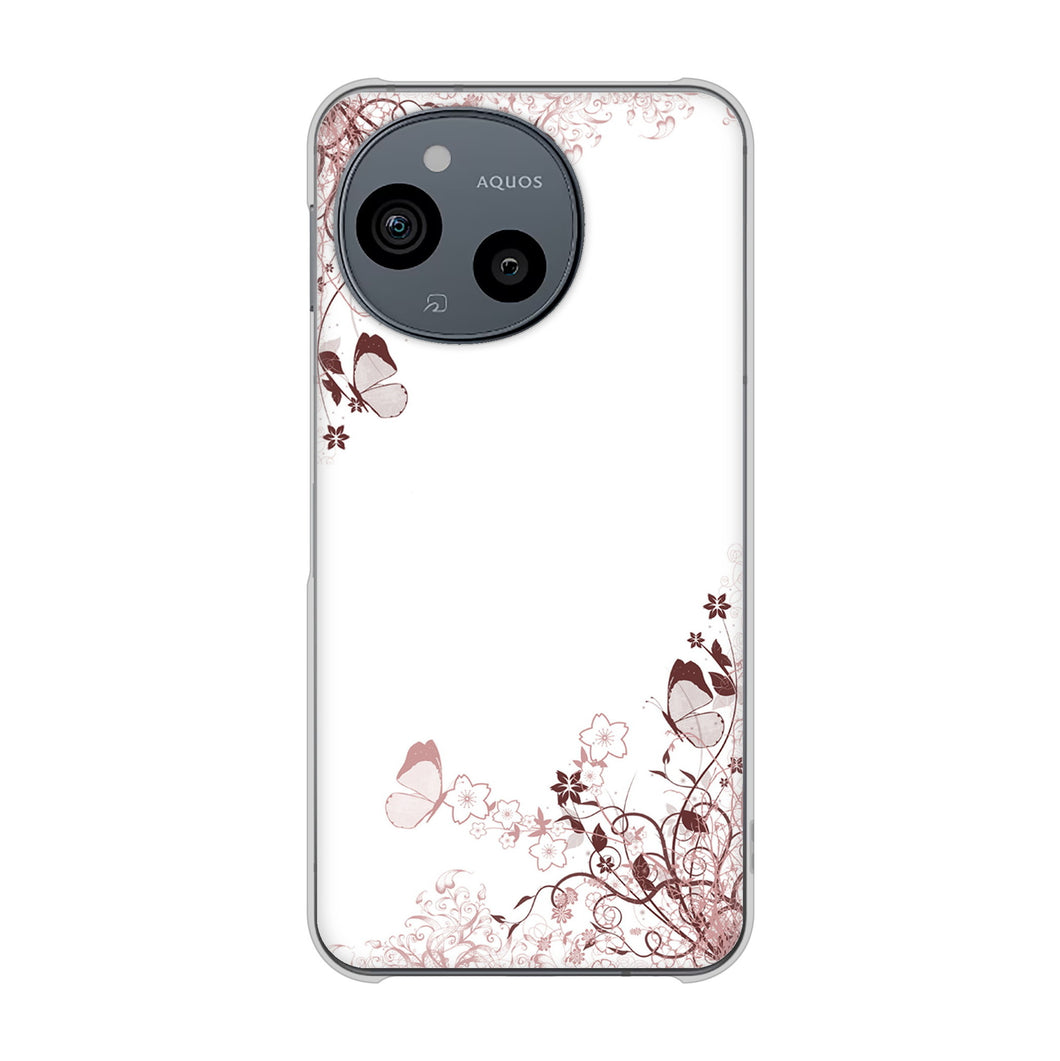 AQUOS sense9 SH-M29 高画質仕上げ 背面印刷 ハードケースバタフライ