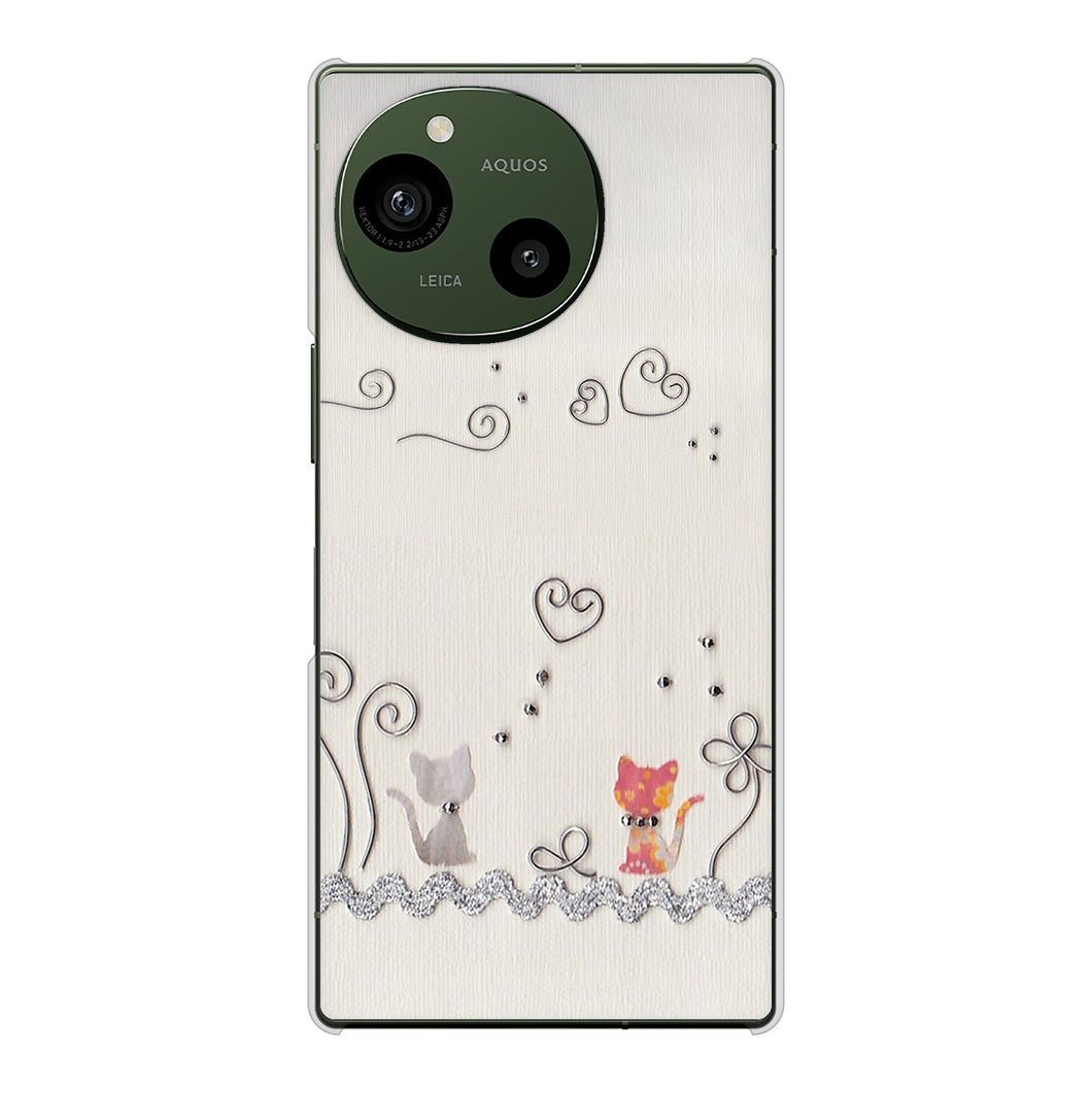AQUOS R10 SH-M31 高画質仕上げ 背面印刷 ハードケースクラフト写真ネコ