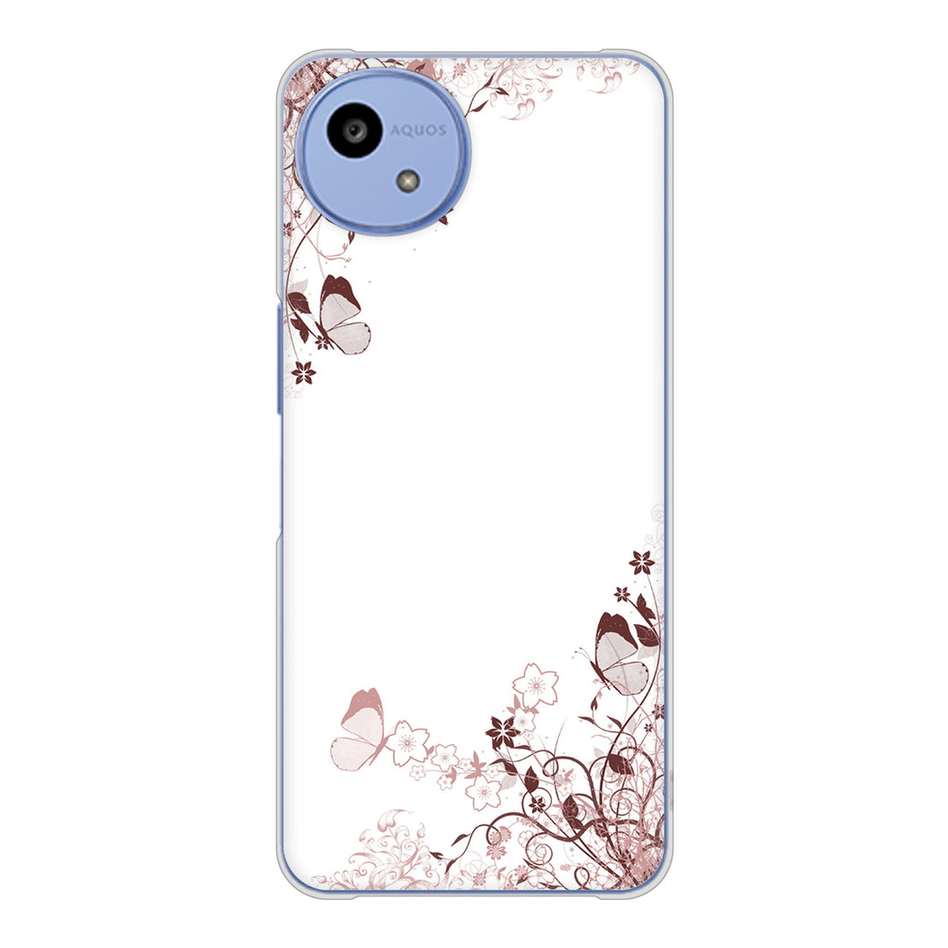 AQUOS wish5 SH-M32 高画質仕上げ 背面印刷 ハードケースバタフライ