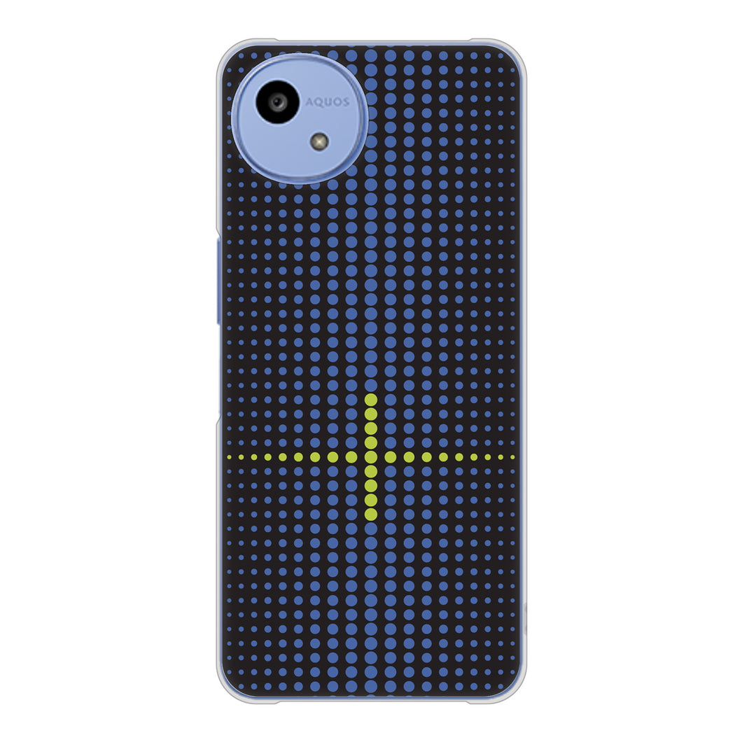AQUOS wish5 SH-M32 高画質仕上げ 背面印刷 ハードケース 【IB907 グラデーションドット】