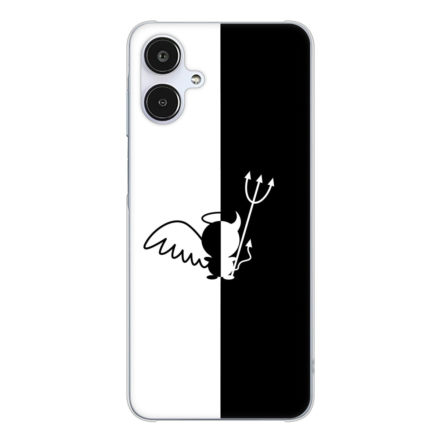 Galaxy A25 5G SM-A253Z SoftBank 高画質仕上げ 背面印刷 ハードケース 【027 ハーフデビット】