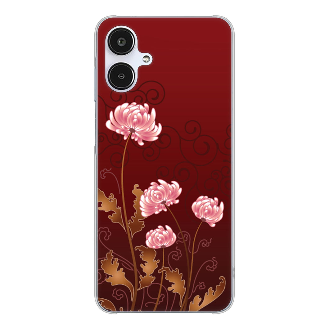 Galaxy A25 5G SM-A253Z SoftBank 高画質仕上げ 背面印刷 ハードケース 【375 優美な菊】