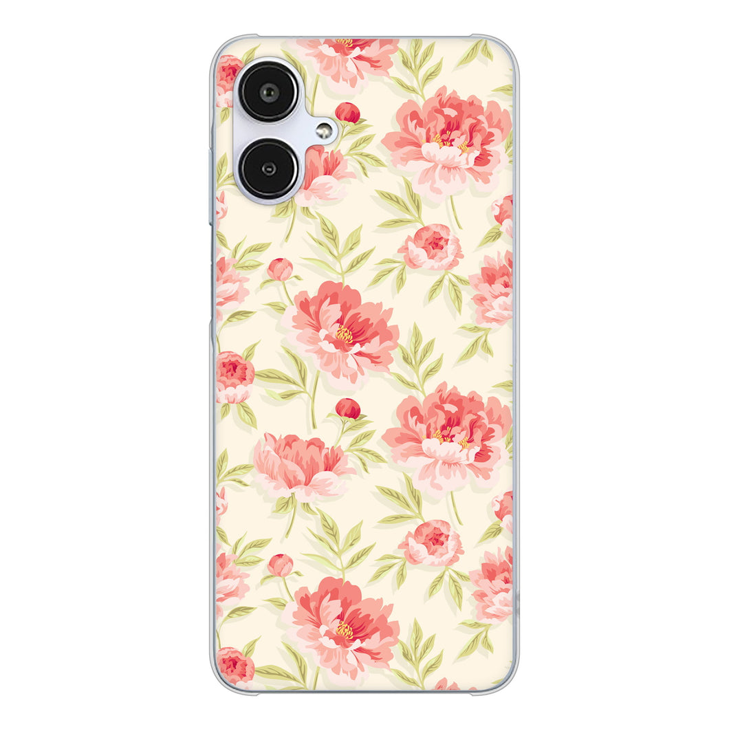 Galaxy A25 5G SM-A253Z SoftBank 高画質仕上げ 背面印刷 ハードケース北欧の小花