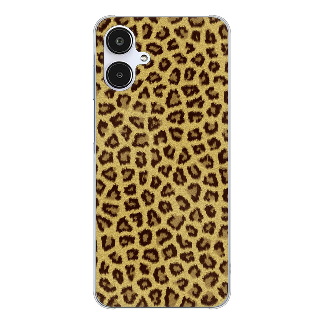 Galaxy A25 5G SM-A253Z SoftBank 高画質仕上げ 背面印刷 ハードケースヒョウ柄ベーシックS