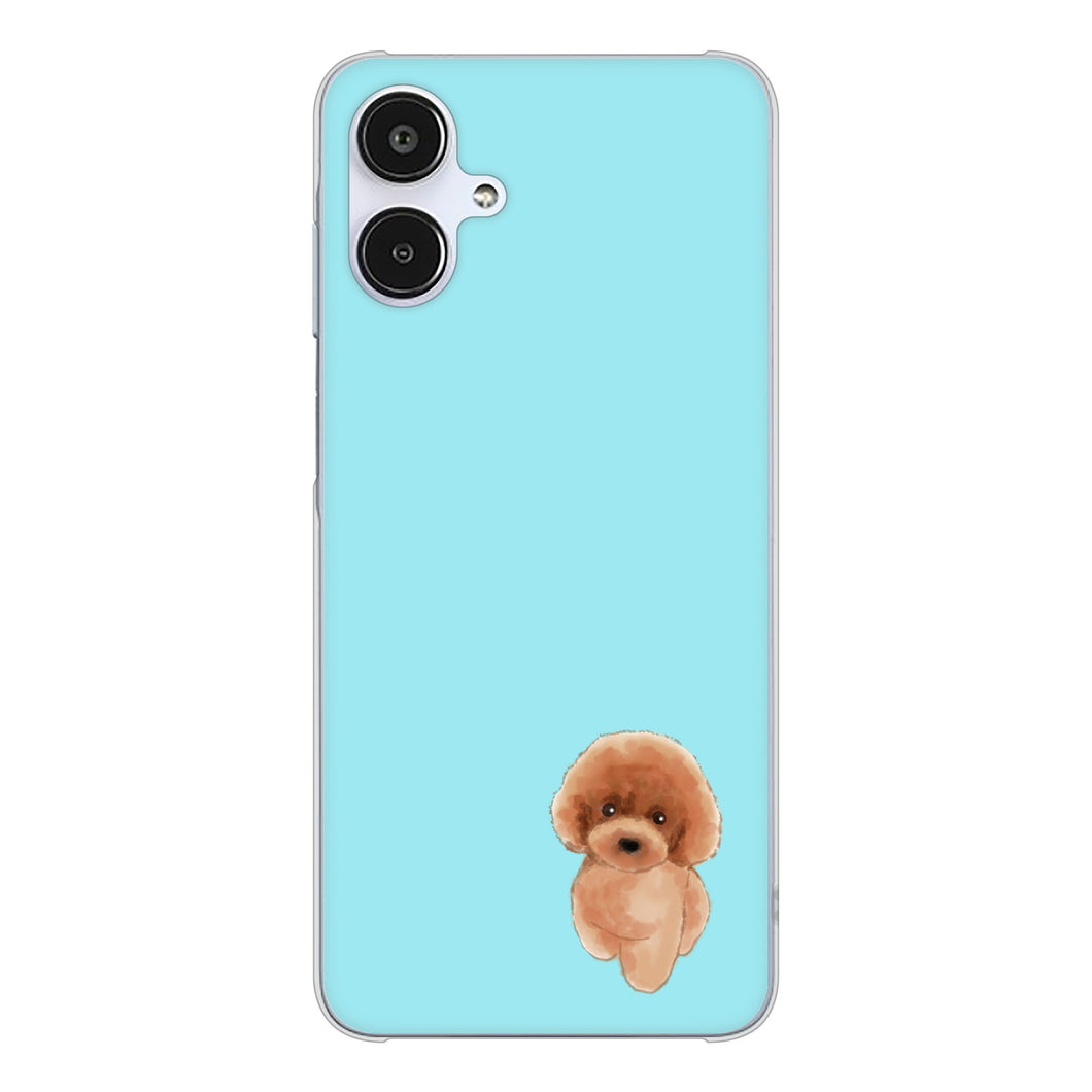 Galaxy A25 5G SM-A253Z SoftBank 高画質仕上げ 背面印刷 ハードケーストイプードルレッド