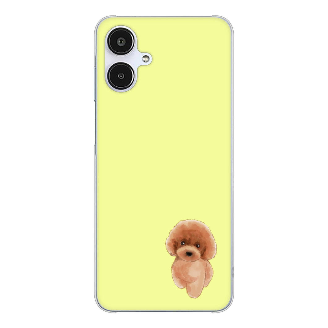 Galaxy A25 5G SM-A253Z SoftBank 高画質仕上げ 背面印刷 ハードケーストイプードルレッド