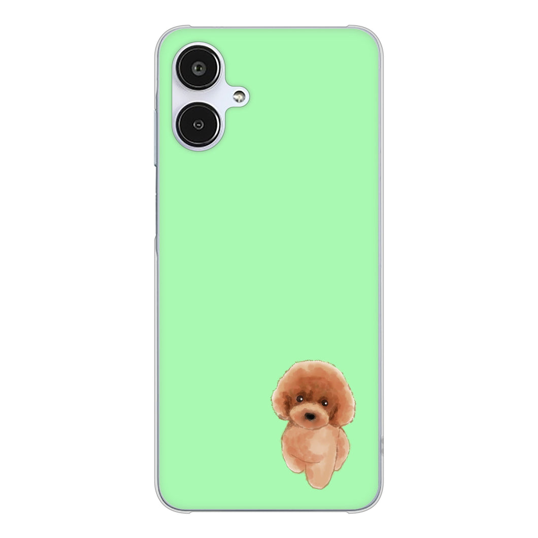 Galaxy A25 5G SM-A253Z SoftBank 高画質仕上げ 背面印刷 ハードケーストイプードルレッド