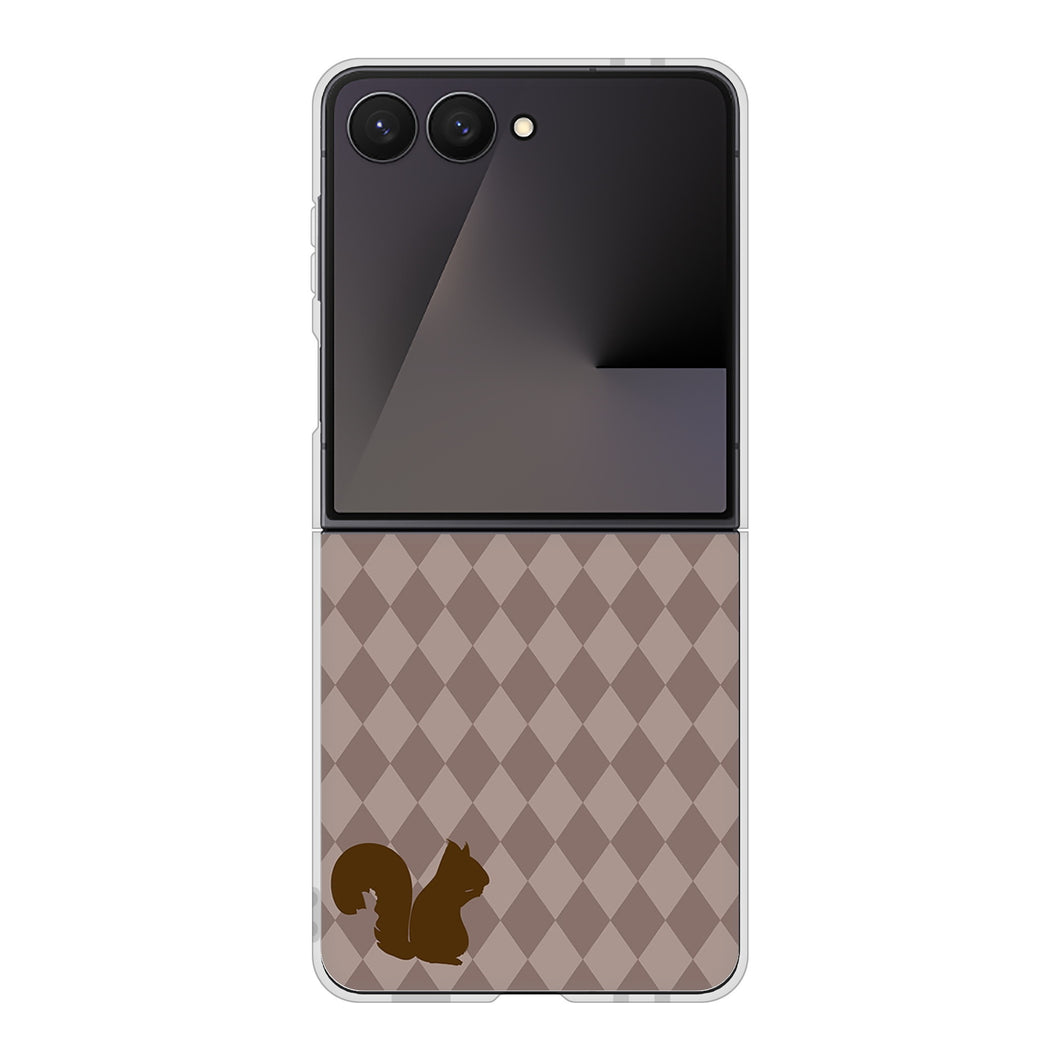 Galaxy Z Flip7 SM-F766Z SoftBank 高画質仕上げ 背面印刷 ハードケース 【515 リス】