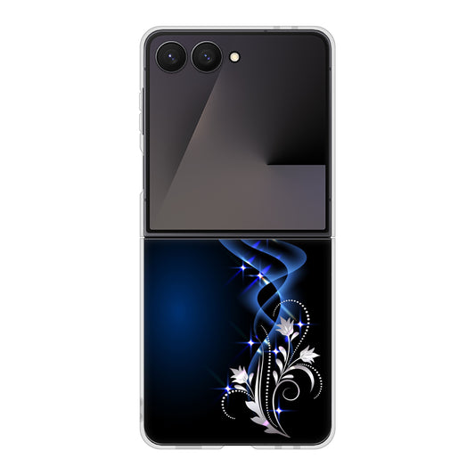 Galaxy Z Flip7 SM-F766Z SoftBank 高画質仕上げ 背面印刷 ハードケース 【1278 華より昇る流れ】