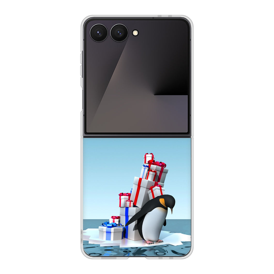 Galaxy Z Flip7 SM-F766Z SoftBank 高画質仕上げ 背面印刷 ハードケース 【XA805 人気者は辛い…】