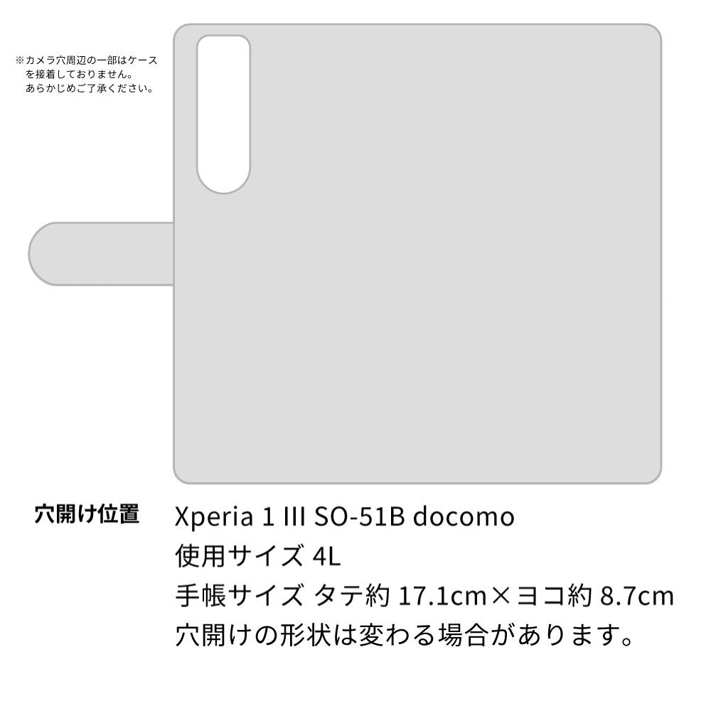 Xperia 1 III SO-51B docomo スマホショルダー 【 手帳型 Simple 名入れ 長さ調整可能ストラップ付き 】 耐衝撃
