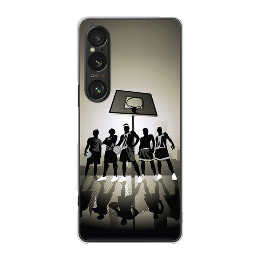 Xperia 1 VI SO-51E docomo 高画質仕上げ 背面印刷 ハードケース 【389 クールバスケ】