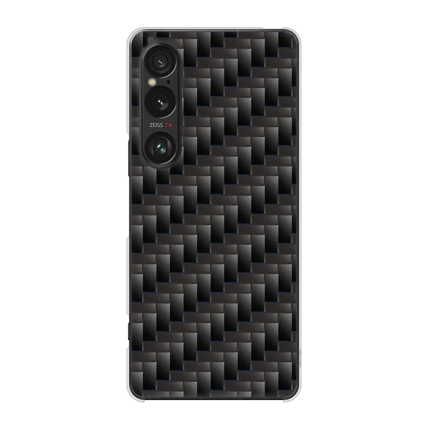 Xperia 1 VI SO-51E docomo 高画質仕上げ 背面印刷 ハードケース 【461 カーボン】