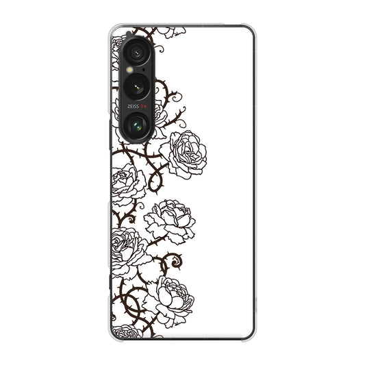Xperia 1 VI SO-51E docomo 高画質仕上げ 背面印刷 ハードケース 【467 イバラ】
