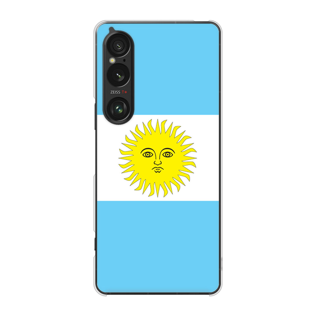 Xperia 1 VI SO-51E docomo 高画質仕上げ 背面印刷 ハードケース国旗