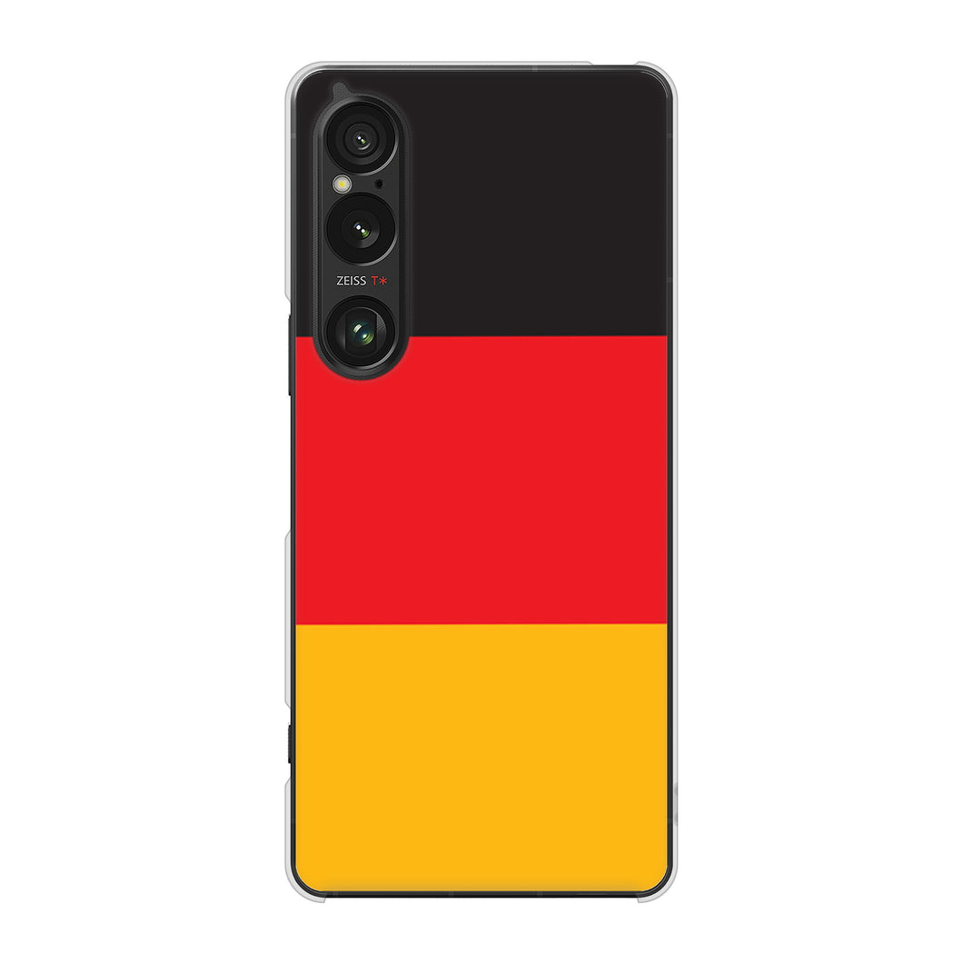 Xperia 1 VI SO-51E docomo 高画質仕上げ 背面印刷 ハードケース国旗