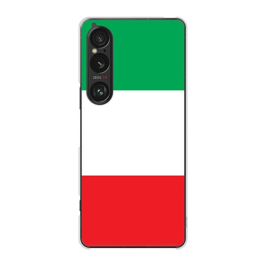 Xperia 1 VI SO-51E docomo 高画質仕上げ 背面印刷 ハードケース国旗