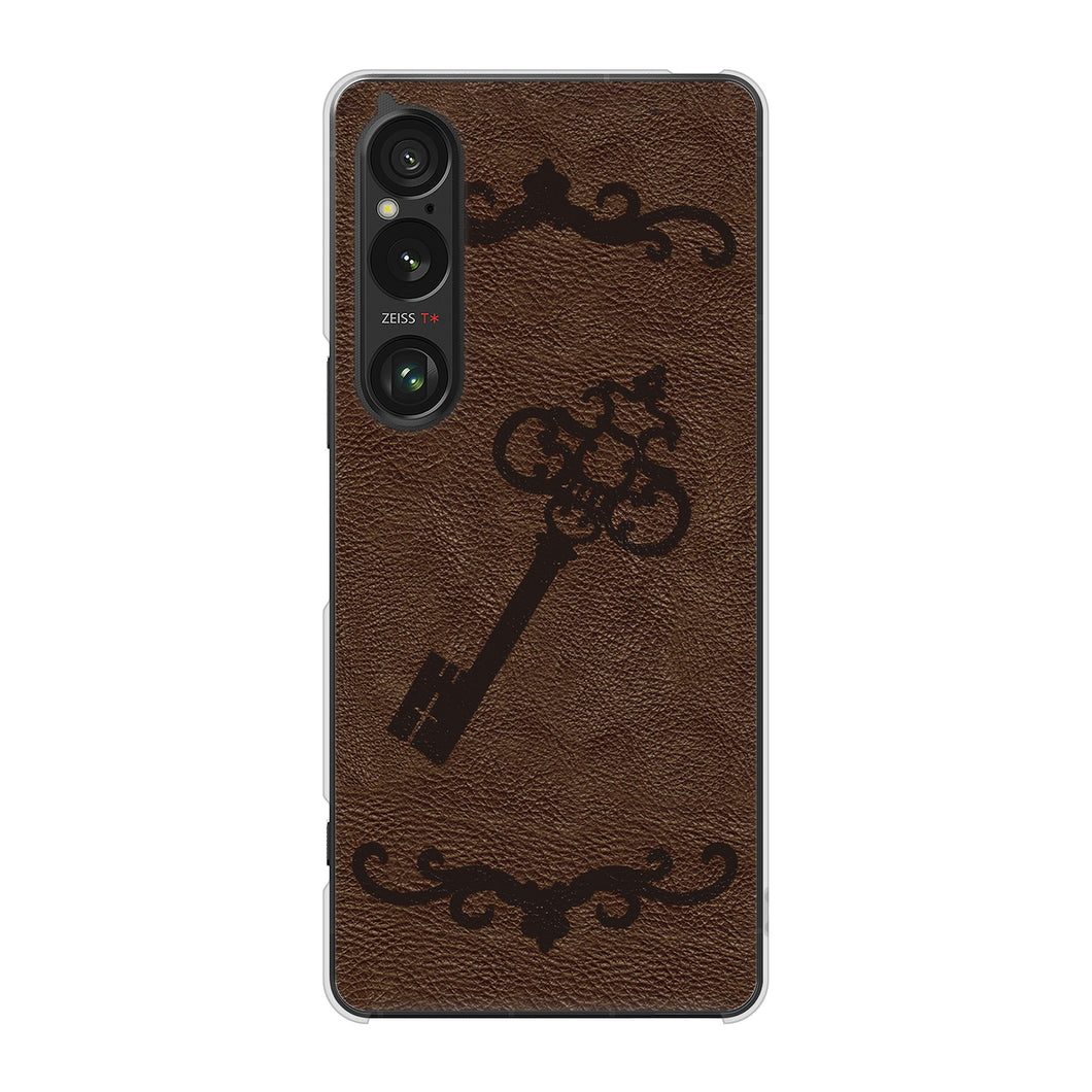 Xperia 1 VI SO-51E docomo 高画質仕上げ 背面印刷 ハードケースレザー風