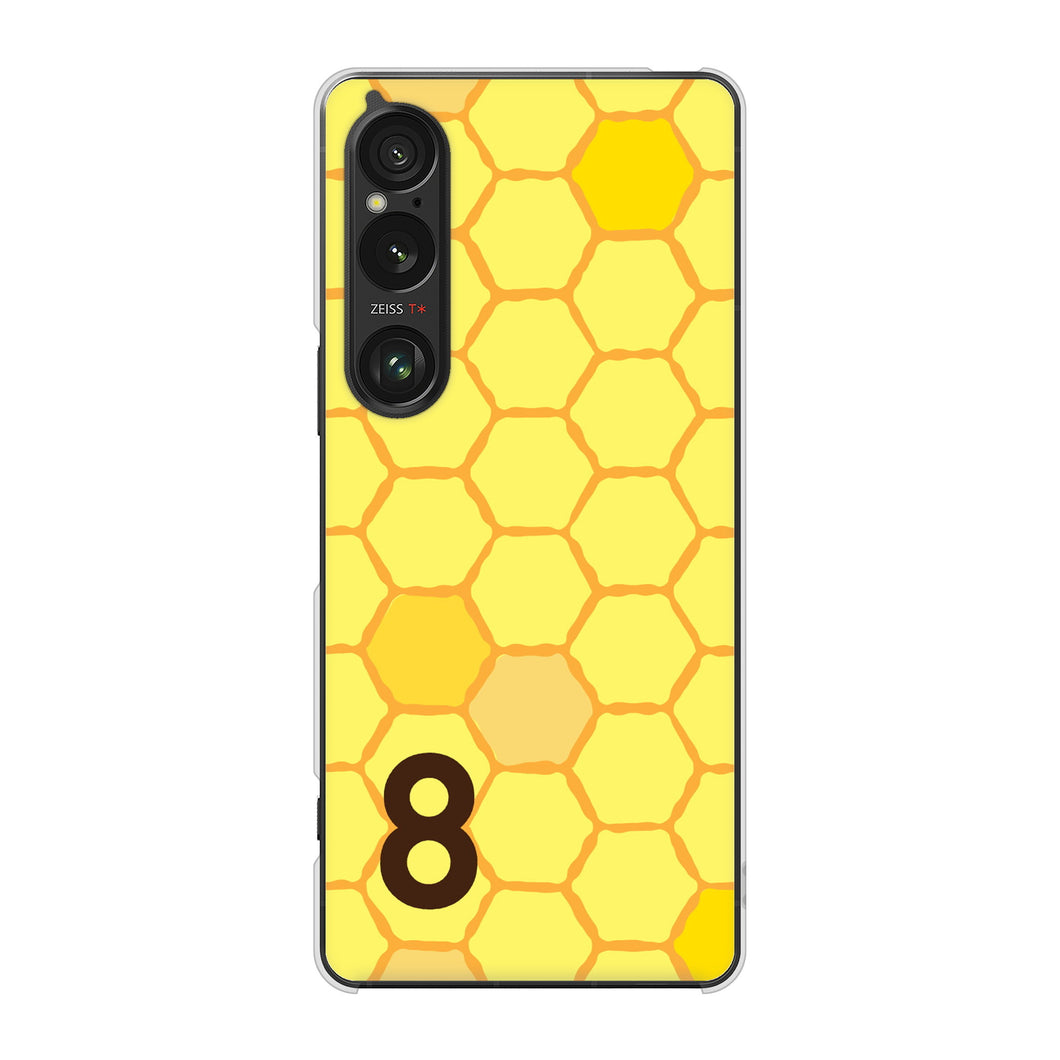 Xperia 1 VI SO-51E docomo 高画質仕上げ 背面印刷 ハードケース 【IB913 はちの巣】
