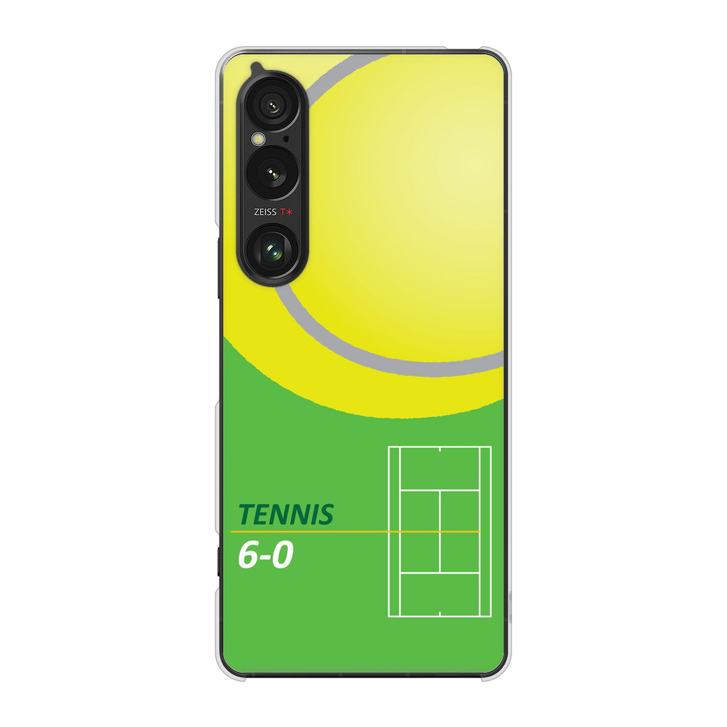 Xperia 1 VI SO-51E docomo 高画質仕上げ 背面印刷 ハードケース 【IB920 TENNIS】