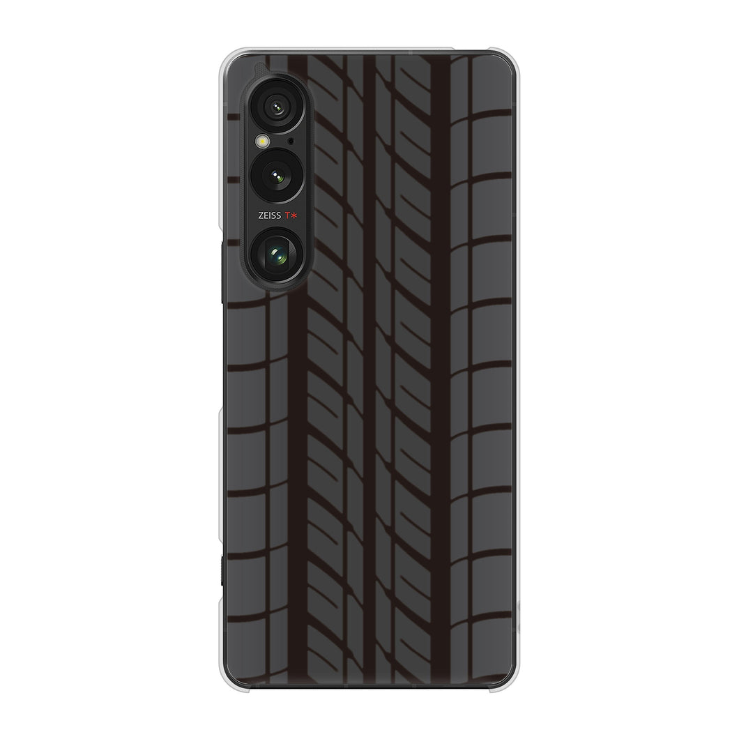Xperia 1 VI SO-51E docomo 高画質仕上げ 背面印刷 ハードケース 【IB931 タイヤ】