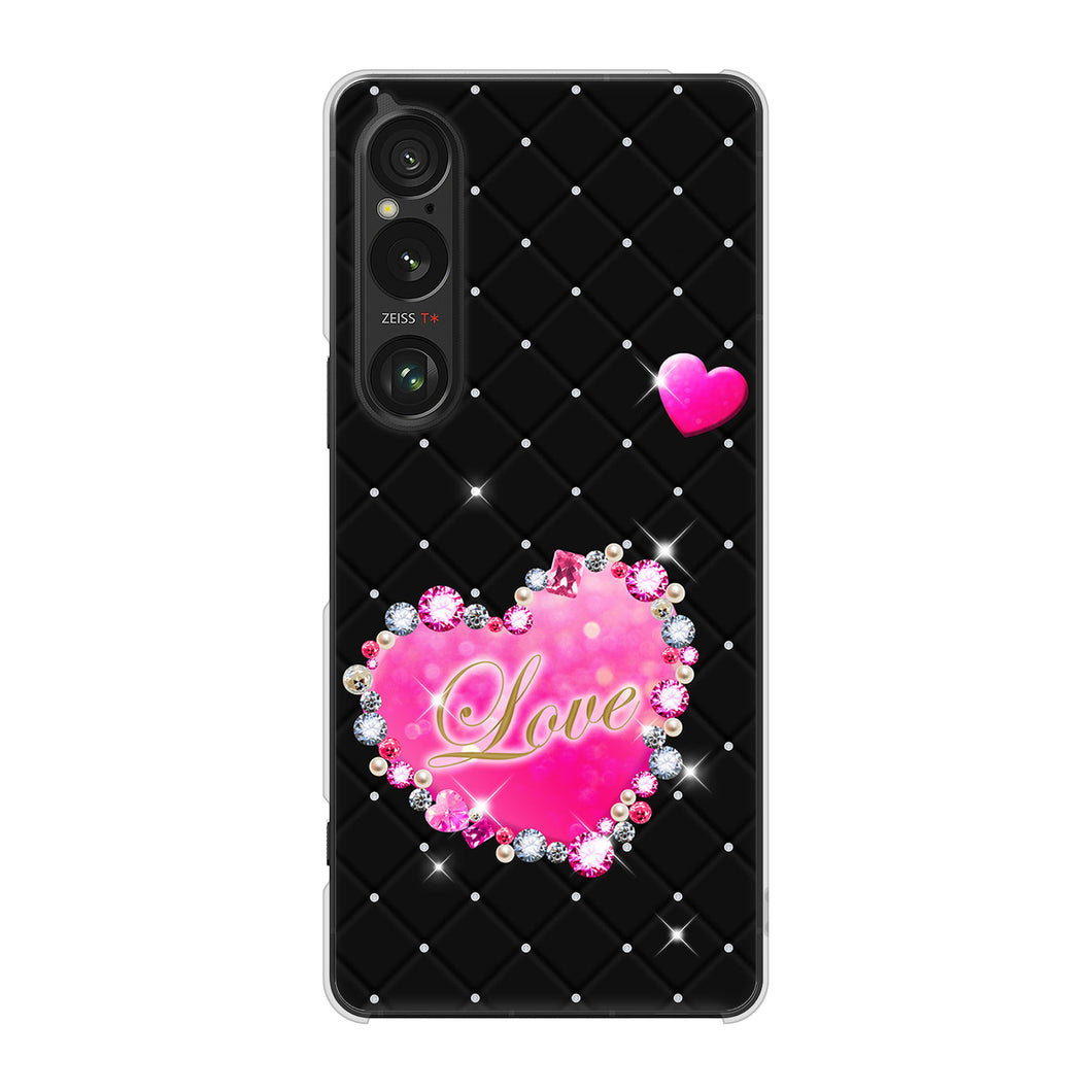 Xperia 1 VI SO-51E docomo 高画質仕上げ 背面印刷 ハードケーススワロデコ風プリント