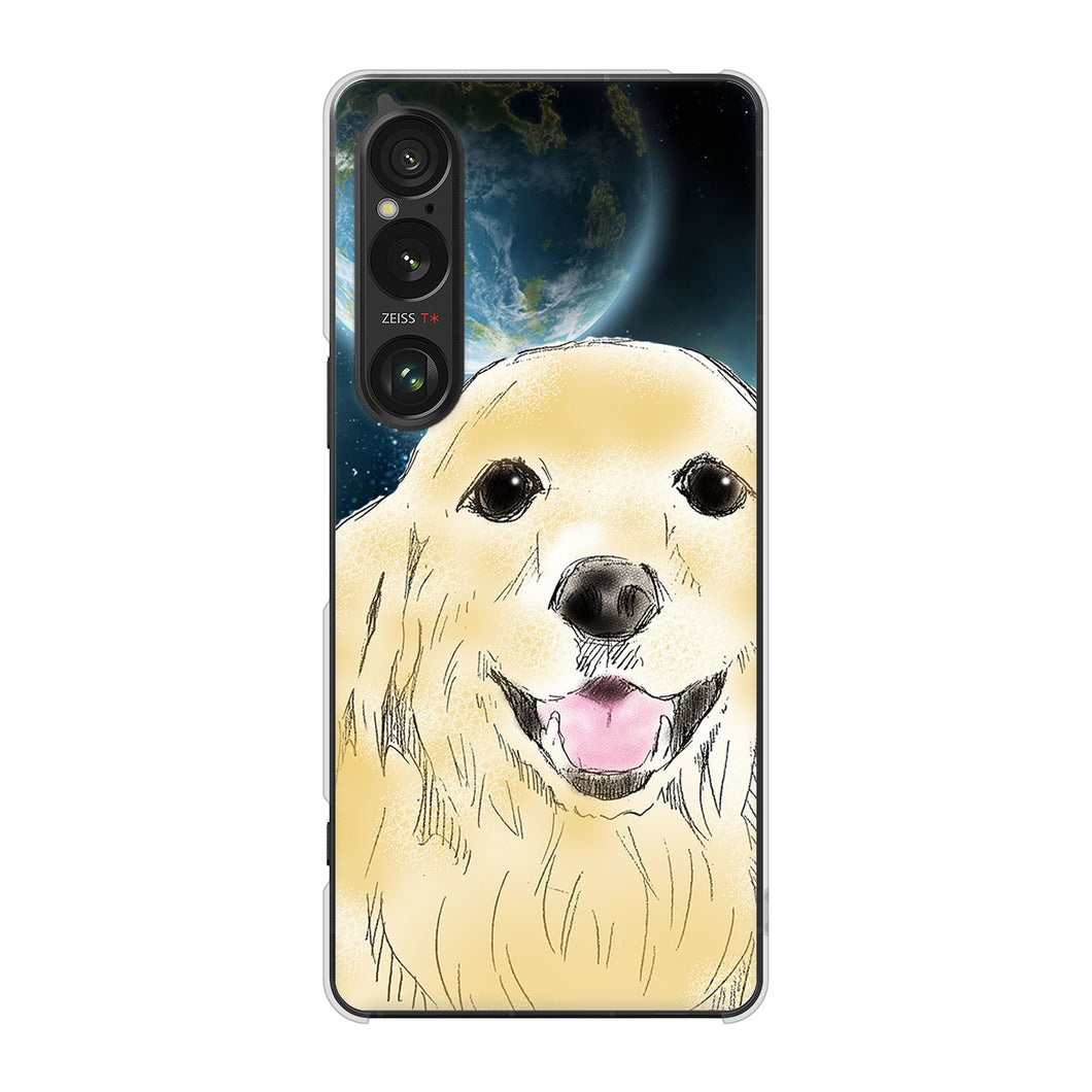 Xperia 1 VI SO-51E docomo 高画質仕上げ 背面印刷 ハードケースゴールデンレトリバー