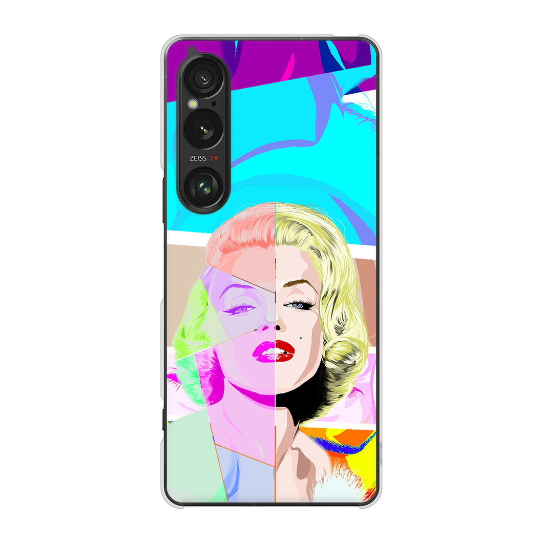 Xperia 1 VI SO-51E docomo 高画質仕上げ 背面印刷 ハードケースマリリンモンローデザイン