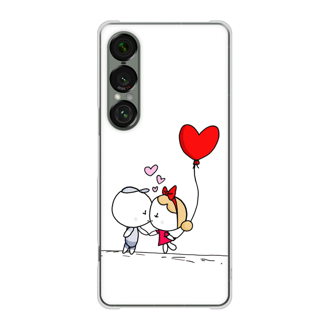 Xperia 1 VII SO-51F docomo 高画質仕上げ 背面印刷 ハードケースカップル